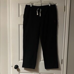 Ralph Lauren Black Sweatpants with Drawstring